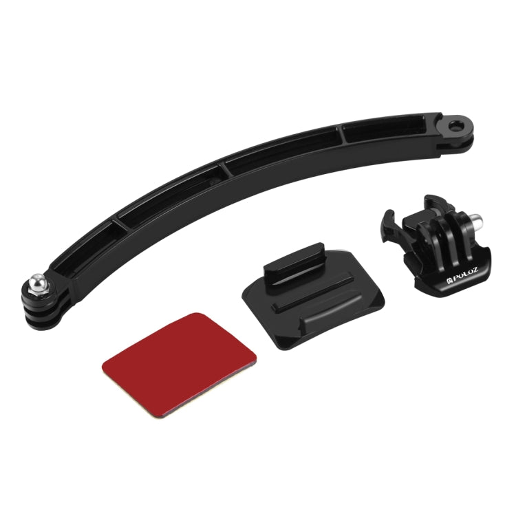 PULUZ Outdoor Motorcycle Cycling Helmet Extension Arm Set for PULUZ Action Sports Cameras Jaws Flex Clamp Mount for GoPro, Insta360, DJI and Other Action Cameras - HoMEdemic™ 