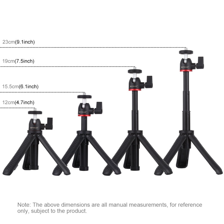 PULUZ Selfie Sticks Tripod Mount + Phone Clamp with Tripod Adapter & Long Screw(Black) - HoMEdemic™ 