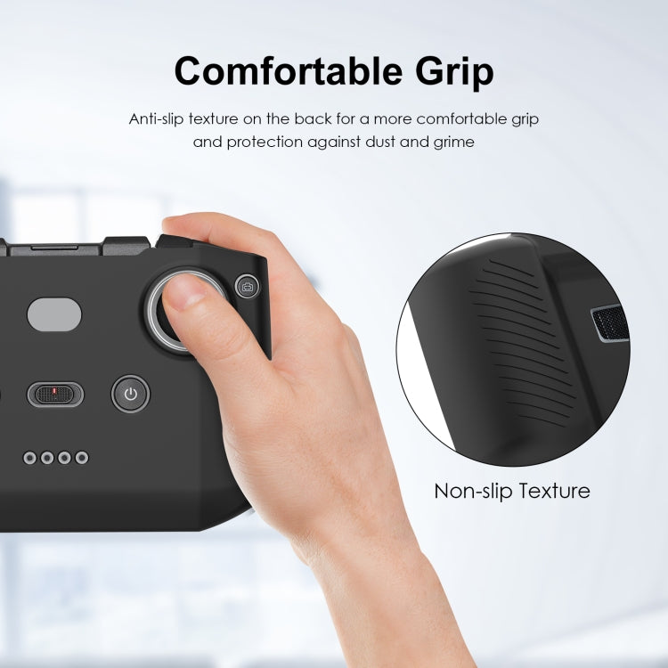 PULUZ Shockproof Anti-scratch Silicone Case For DJI Neo / Mini 3 / 3 Pro / Mavic 3 / Air 2S / Mini 2 RC-N2 / RC-N1 / RC-N3 Remote Control(Black) - HoMEdemic™ 