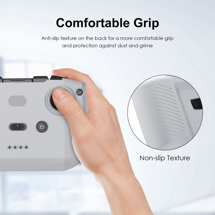 PULUZ Shockproof Anti-scratch Silicone Case For DJI Neo / Mini 3 / 3 Pro / Mavic 3 / Air 2S / Mini 2 RC-N2 / RC-N1 / RC-N3 Remote Control(Grey) - HoMEdemic™ 