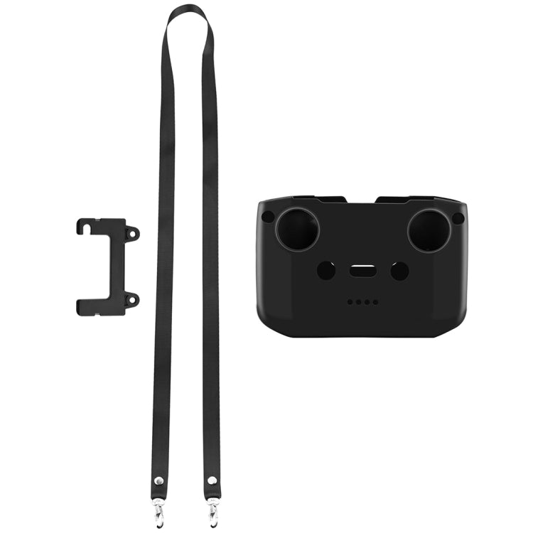 PULUZ Shockproof Anti-scratch Silicone Case with Neck Strap For DJI Neo / Mini 3 / 3 Pro / Mavic 3 / Air 2S / Mini 2 RC-N2 / RC-N1 / RC-N3 Remote Control(Black) - HoMEdemic™ 