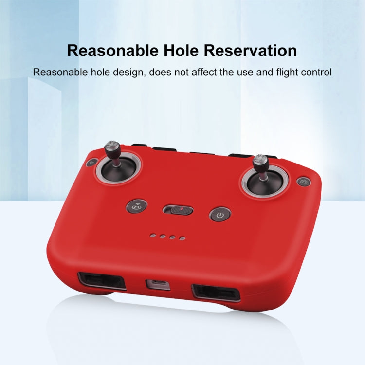 PULUZ Shockproof Anti-scratch Silicone Case with Neck Strap For DJI Neo / Mini 3 / 3 Pro / Mavic 3 / Air 2S / Mini 2 RC-N2 / RC-N1 / RC-N3 Remote Control(Red) - HoMEdemic™ 