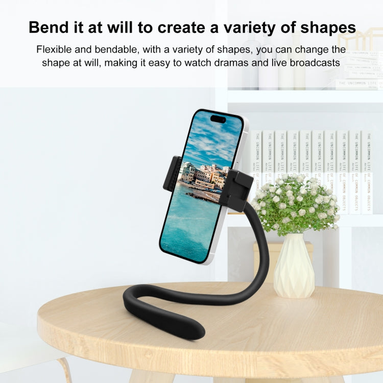 PULUZ Silicone Flexible Clip Mount Holder with Phone Clamp for Phones / GoPro (Black) - HoMEdemic™ 
