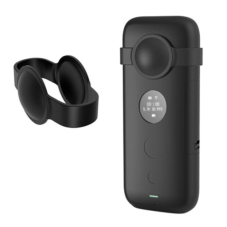 PULUZ Silicone Protective Case with Lens Cover for Insta360 ONE X(Black) - HoMEdemic™ 