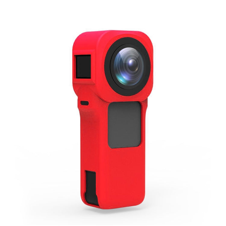 PULUZ Silicone Protective Case with Lens Cover for Insta360 One RS 1-Inch 360 Edition(Red) - HoMEdemic™ 