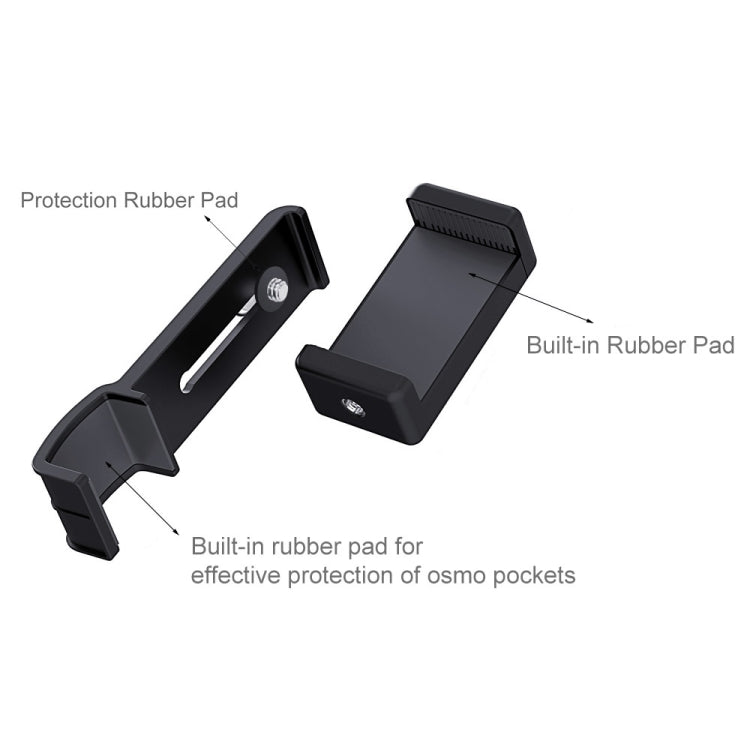 PULUZ Smartphone Fixing Clamp 1/4 inch Holder Mount Bracket + Grip Folding Tripod Mount Kits for DJI OSMO Pocket / Pocket 2 - HoMEdemic™ 