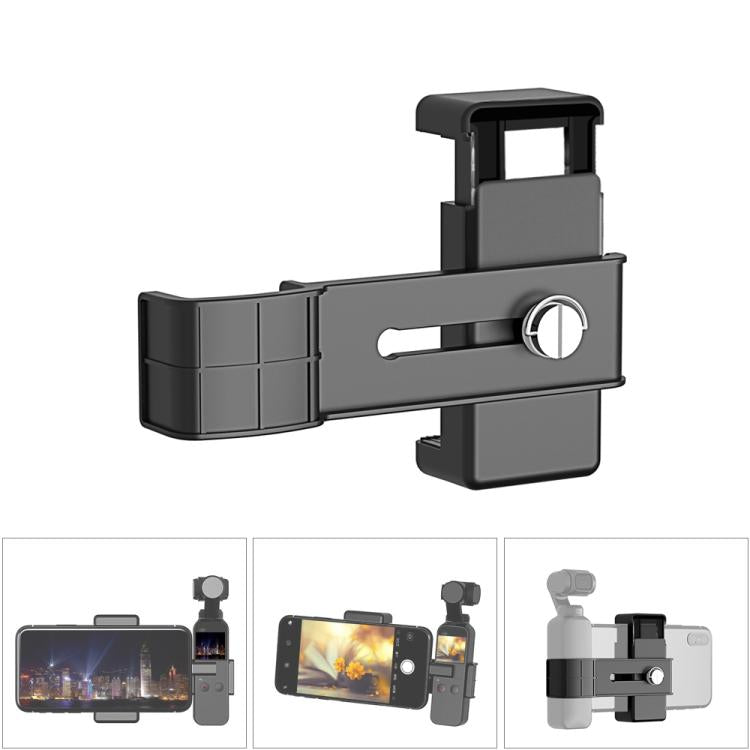 PULUZ Smartphone Fixing Clamp 1/4 inch Holder Mount Bracket for DJI OSMO Pocket / Pocket 2 - HoMEdemic™ 