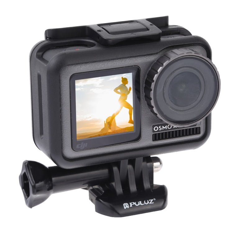 PULUZ Standard Border Frame ABS Protective Cage for DJI Osmo Action, with Buckle Basic Mount & Screw(Black) - HoMEdemic™ 