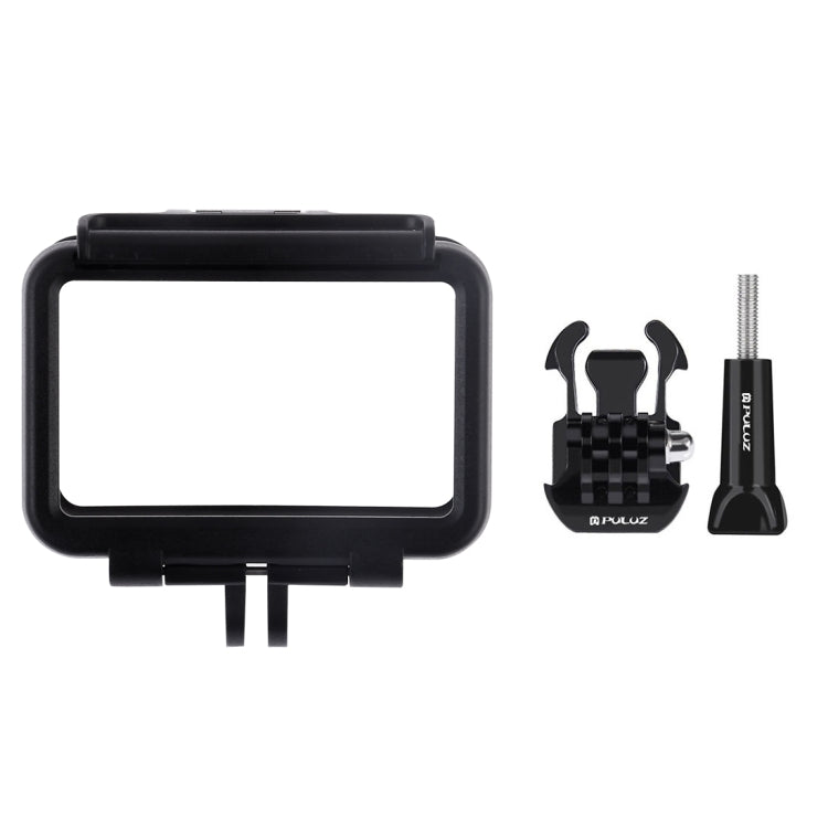 PULUZ Standard Border Frame ABS Protective Cage for DJI Osmo Action, with Buckle Basic Mount & Screw(Black) - HoMEdemic™ 