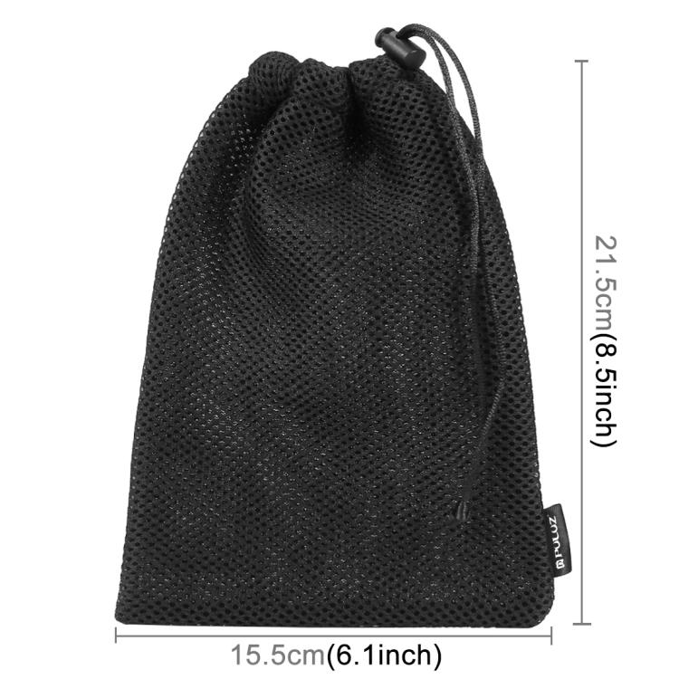 PULUZ Storage Bag with Stay Cord for GoPro, Insta360, DJI and Other Action Cameras Accessories(Black) - HoMEdemic™ 