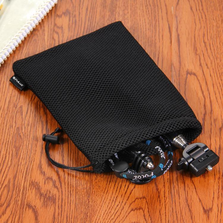 PULUZ Storage Bag with Stay Cord for GoPro, Insta360, DJI and Other Action Cameras Accessories(Black) - HoMEdemic™ 