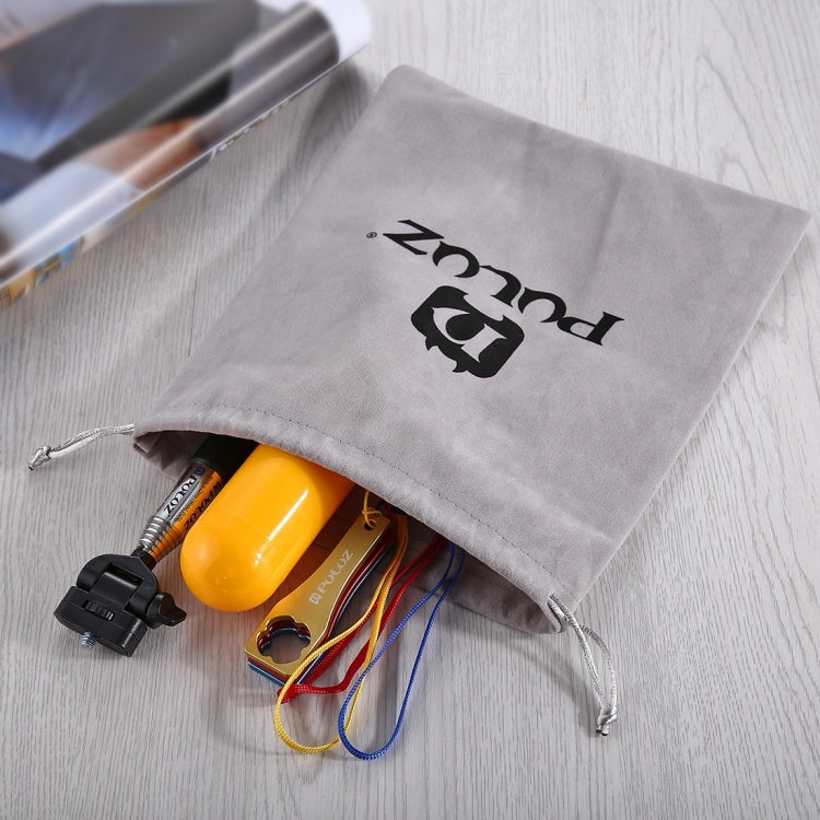 PULUZ Storage Bag with Stay Cord for GoPro, Insta360, DJI and Other Action Cameras Accessories(Grey) - HoMEdemic™ 