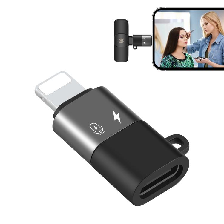 PULUZ USB-C / Type-C to 8 Pin OTG Adapter (Black) - HoMEdemic™ 
