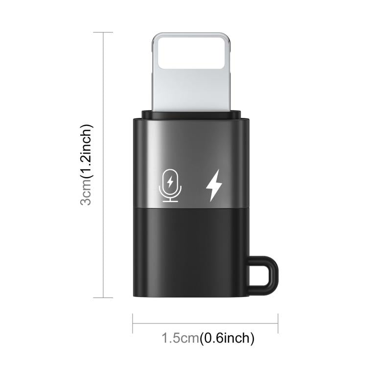 PULUZ USB-C / Type-C to 8 Pin OTG Adapter (Black) - HoMEdemic™ 