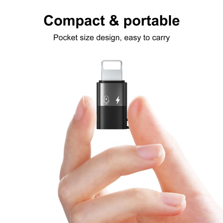 PULUZ USB-C / Type-C to 8 Pin OTG Adapter (Black) - HoMEdemic™ 