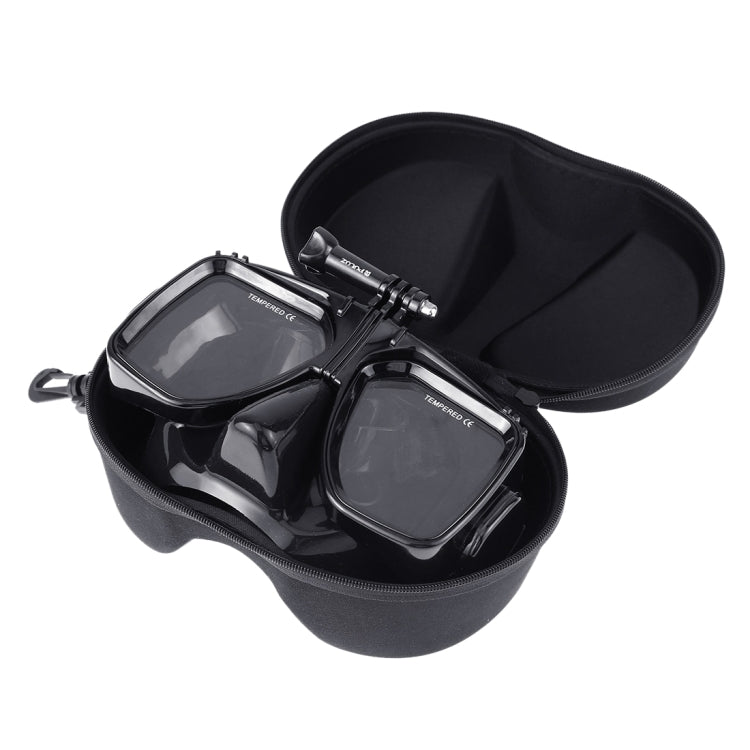PULUZ Water Sports Diving Equipment Diving Mask Swimming Glasses for GoPro, Insta360, DJI and Other Action Cameras(Black) - HoMEdemic™ 