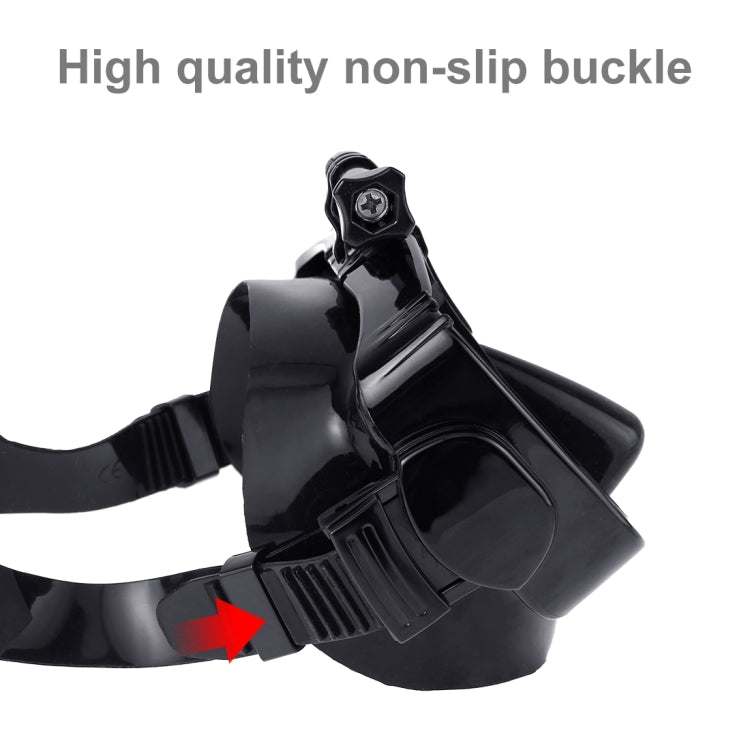 PULUZ Water Sports Diving Equipment Diving Mask Swimming Glasses for GoPro, Insta360, DJI and Other Action Cameras(Black) - HoMEdemic™ 