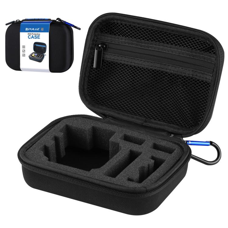 PULUZ Waterproof Carrying and Travel Case for GoPro, DJI Osmo Action and other Sport Cameras Accessories, Small Size: 16cm x 12cm x 7cm(Black) - HoMEdemic™ 
