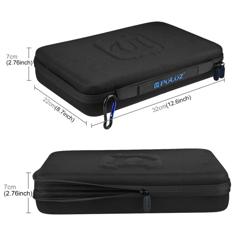 PULUZ Waterproof Carrying and Travel Case for GoPro, Insta360, DJI and Other Action Cameras Accessories, Large Size: 32cm x 22cm x 7cm - HoMEdemic™ 