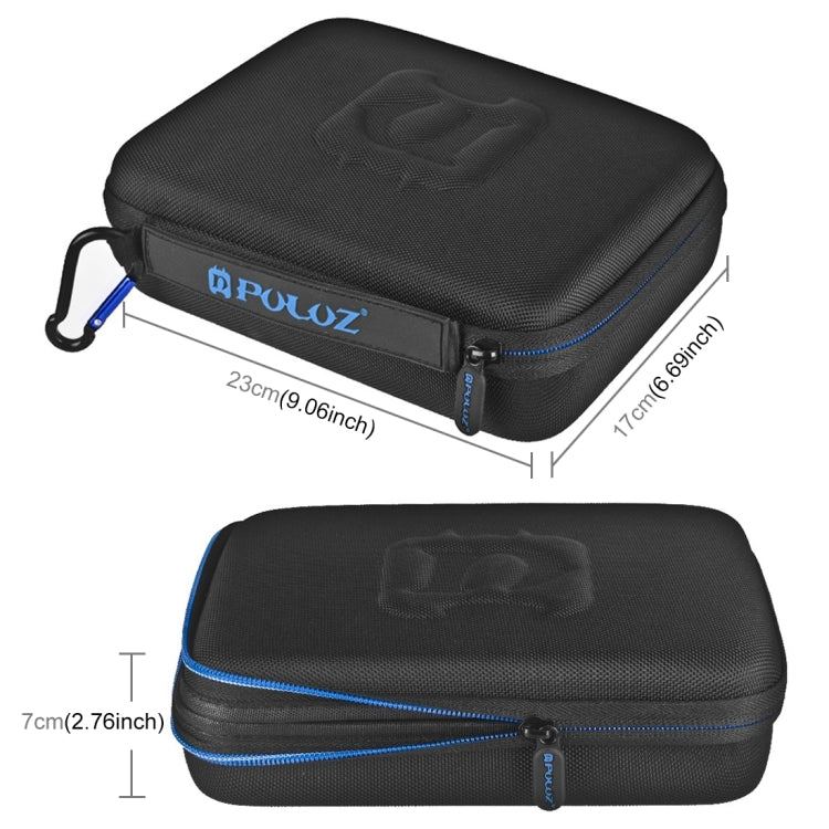PULUZ Waterproof Carrying and Travel Case for for GoPro, Insta360, DJI and Other Action Cameras Accessories, Medium Size: 23cm x 17cm x 7cm - HoMEdemic™ 