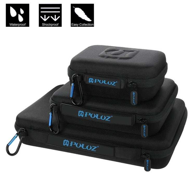 PULUZ Waterproof Carrying and Travel Case for for GoPro, Insta360, DJI and Other Action Cameras Accessories, Medium Size: 23cm x 17cm x 7cm - HoMEdemic™ 