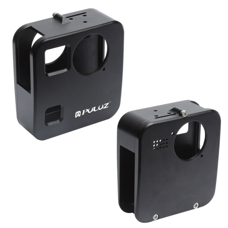 PULUZ for GoPro Fusion Housing Shell CNC Aluminum Alloy Protective Cage with Basic Mount & Lens Caps(Black) - HoMEdemic™ 