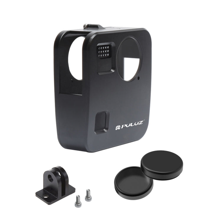 PULUZ for GoPro Fusion Housing Shell CNC Aluminum Alloy Protective Cage with Basic Mount & Lens Caps(Black) - HoMEdemic™ 