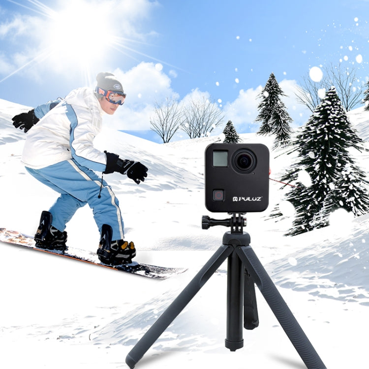 PULUZ for GoPro Fusion Housing Shell CNC Aluminum Alloy Protective Cage with Basic Mount & Lens Caps(Black) - HoMEdemic™ 