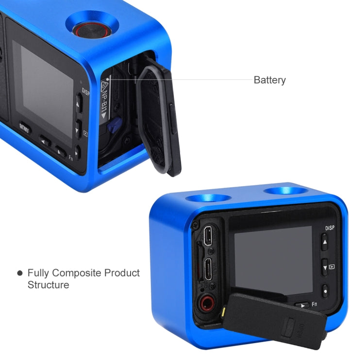 PULUZ for Sony RX0 Aluminum Alloy Protective Cage + 37mm UV Filter Lens + Lens Sunshade with Screws and Screwdrivers(Blue) - HoMEdemic™ 