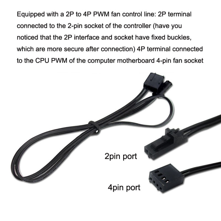 PWM Fan Hub Desktop Computer CPU Fan Expander Supports 3Pin&4Pin(Black) - HoMEdemic™ 
