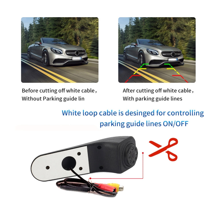 PZ475 Car Waterproof 170 Degree Brake Light View Camera + 7 inch Rearview Monitor for Volkswagen Crafter, PZ475 + 7 inch Rearview Monitor - HoMEdemic™ 