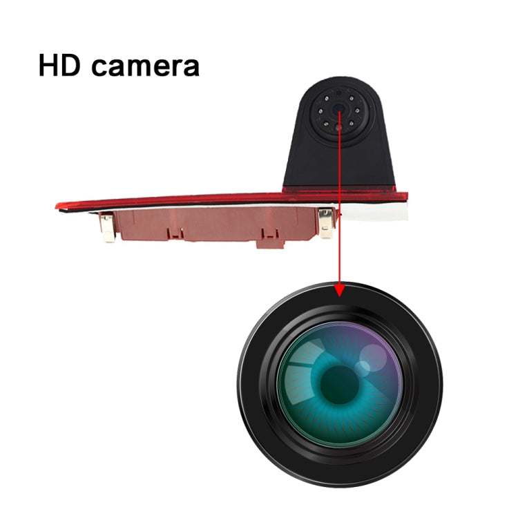 PZ477 Car Waterproof 170 Degree Brake Light View Camera + 7 inch Rearview Monitor for Ford Transit Custom, PZ477 + 7 inch Rearview Monitor - HoMEdemic™ 