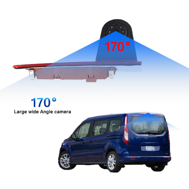 PZ477 Car Waterproof 170 Degree Brake Light View Camera + 7 inch Rearview Monitor for Ford Transit Custom, PZ477 + 7 inch Rearview Monitor - HoMEdemic™ 