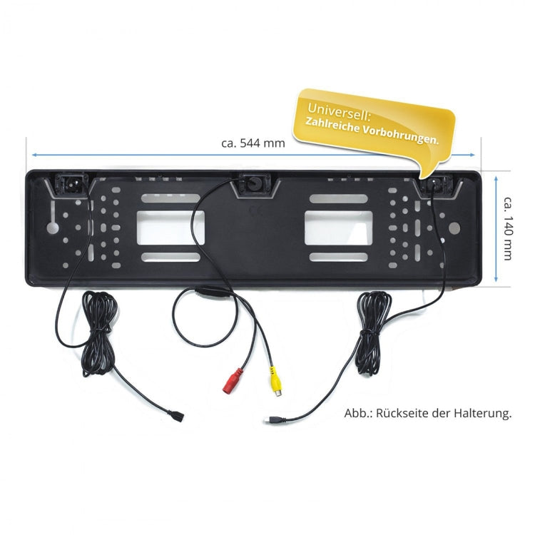PZ600L-2 Europe Car License Plate Frame Front Rear View Camera, PZ600L-2 - HoMEdemic™ 