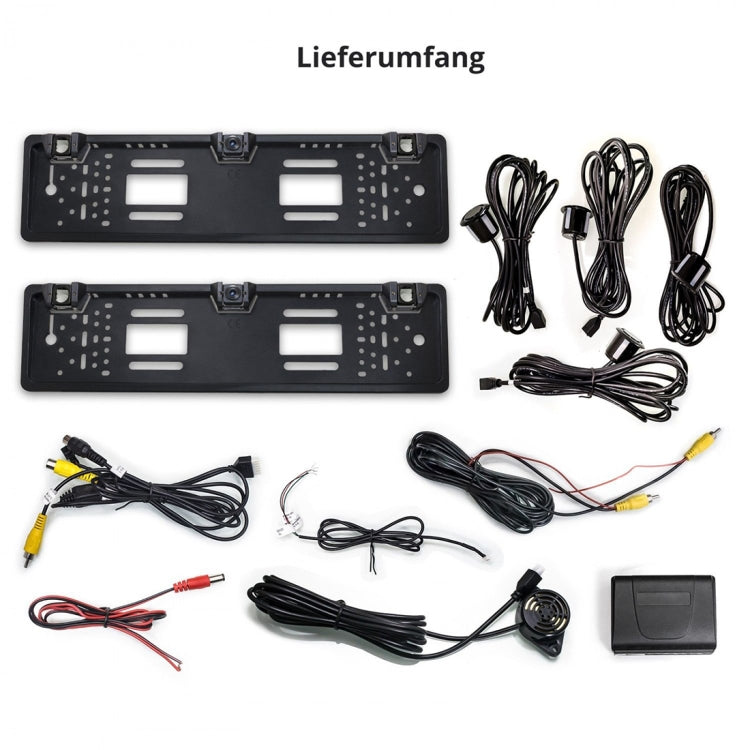 PZ600L-2 Europe Car License Plate Frame Front Rear View Camera, PZ600L-2 - HoMEdemic™ 