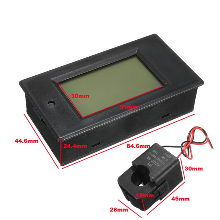 PZEM-061 4 in 1 DC Digital Display Meter Voltage Measuring Instrument, AC 80-260V, 100A - HoMEdemic™ 