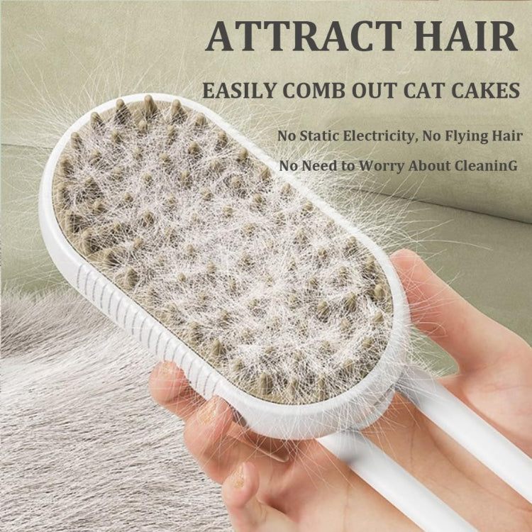 Pet Electric Spray Comb Rechargeable Cat Steamy Grooming Brush Cleaning Tool(Coffee) - HoMEdemic™ 