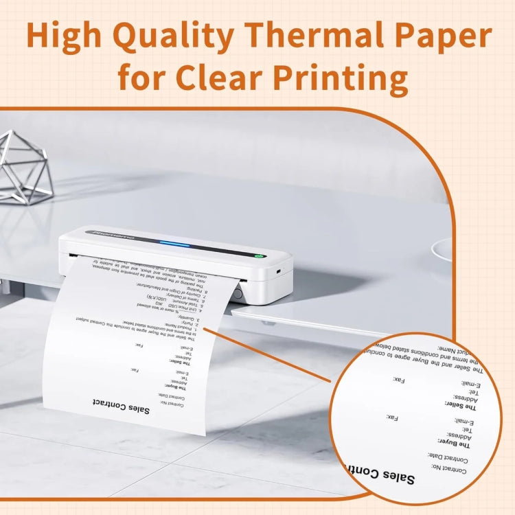 Phomemo 4rolls /Box Letter Writing Quick-Drying Thermal Paper 10-Year Long-Lasting For M832 / M833 / M834 / M835 Printer - HoMEdemic™ 