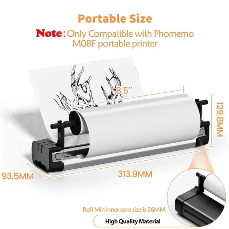 Phomemo M08F Printer Holder For Letter Rolls Thermal Paper - HoMEdemic™ 