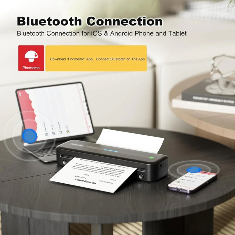 Phomemo M832 300dpi Wireless Thermal Portable Printer, Size: A4 Version(White) - HoMEdemic™ 