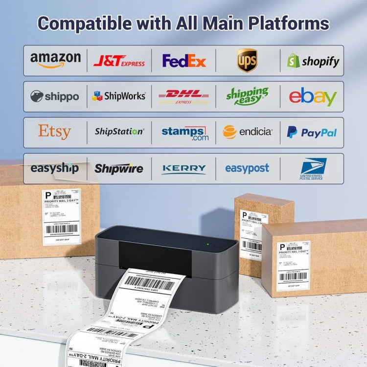Phomemo PM245-BT Bluetooth Shipping Label Printer Support Labels Width  1- 4.6 Inch(US Plug) - HoMEdemic™ 