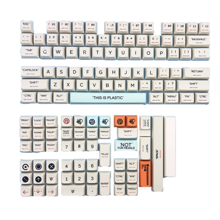 Plastic 128 Keys Sublimation Mechanical Keyboard PBT Keycaps - HoMEdemic™ 