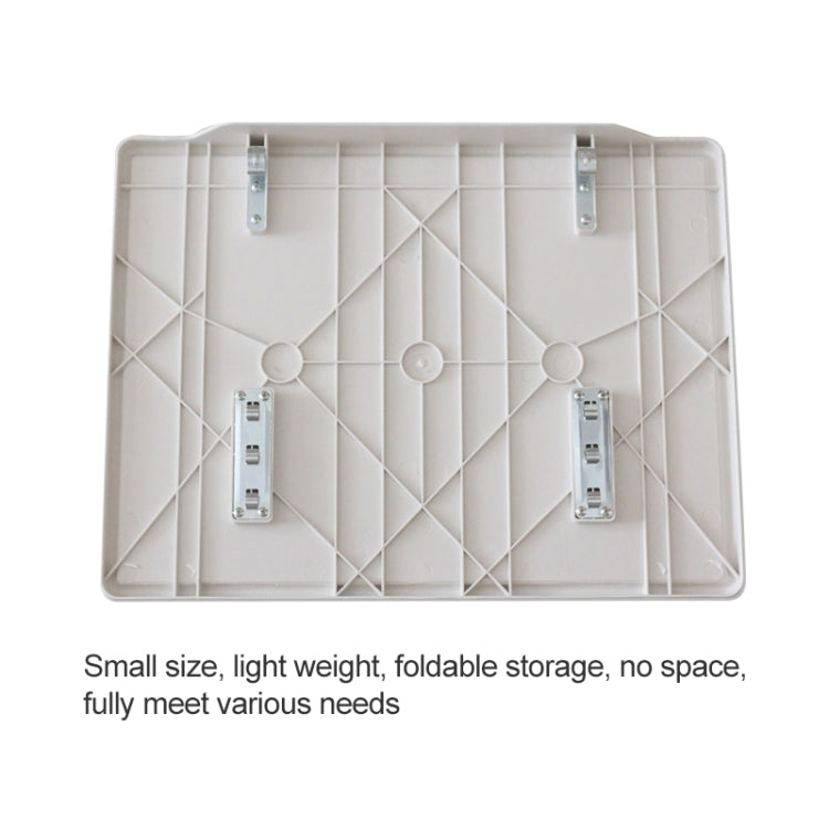 Plastic Pad Steel Tube Bracket Liftable Foldable Portable Multi-purpose Laptop Table, Adjustable Height: 52-72cm, Adjustable Angle: 30 Degrees / 60 Degrees / 90 Degrees, Adjustable Height: 52-72cm White - HoMEdemic™ 