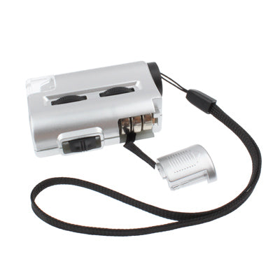 Pocket 30X-60X Microscope with 2-LED Lights / Money Detector Light, 30X-60X - HoMEdemic™ 