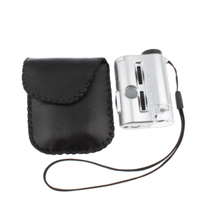 Pocket 30X-60X Microscope with 2-LED Lights / Money Detector Light, 30X-60X - HoMEdemic™ 