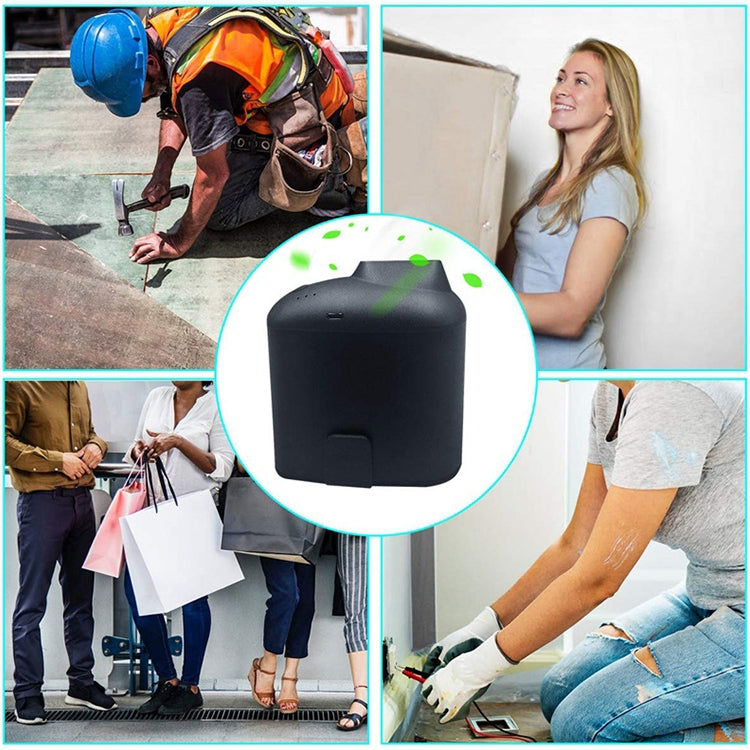 Portable Creative Hanging Waist USB Fan with Three Adjustable Wind Speed, Black, Grey - HoMEdemic™ 