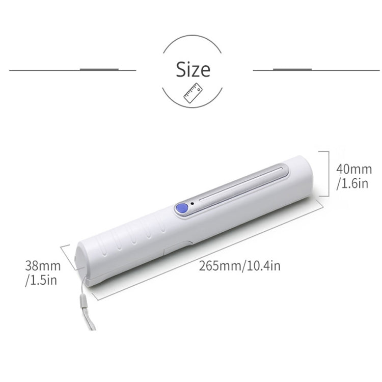 Portable Handheld 3W UV Germicidal Disinfection Lamp Personal Car Travel UV Fast Disinfection Stick - HoMEdemic™ 