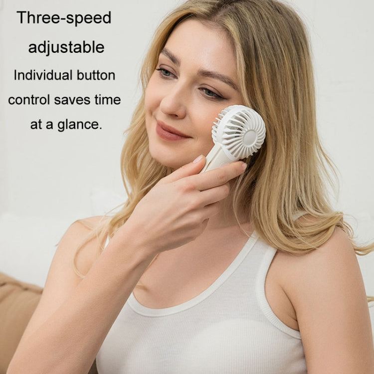 Portable Handheld Quiet Fan Silicone Hanging Neck Small Electrical Fan(Beige) - HoMEdemic™ 