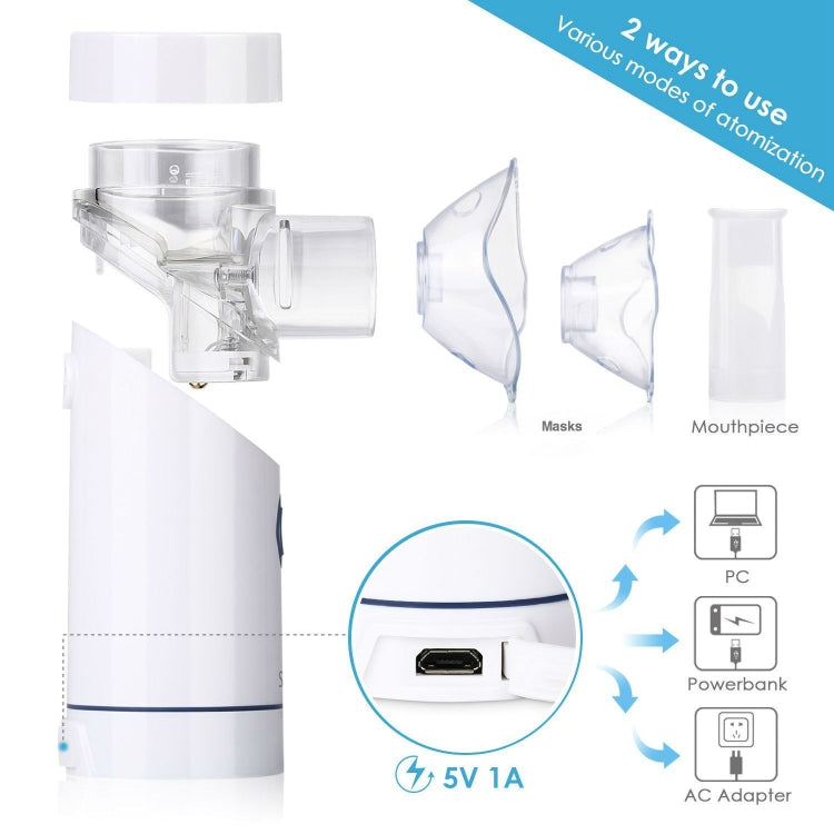 Portable Handheld Ultrasonic Mute Atomizer for Children(White) - HoMEdemic™ 
