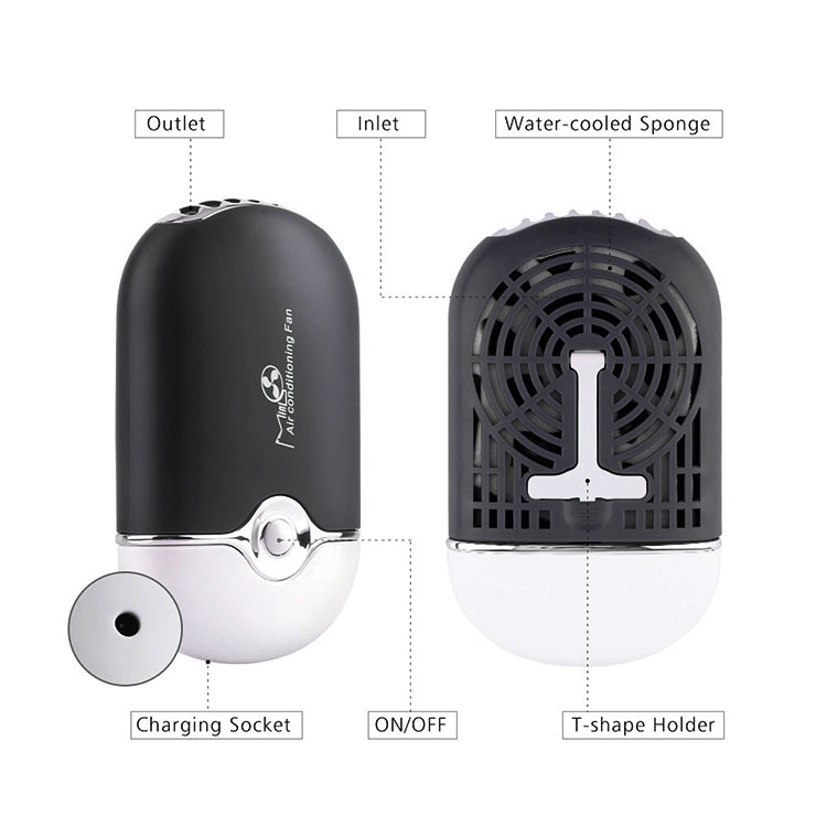 Portable Mini USB Charging Air Conditioner Refrigerating Handheld Small Fan - HoMEdemic™ 